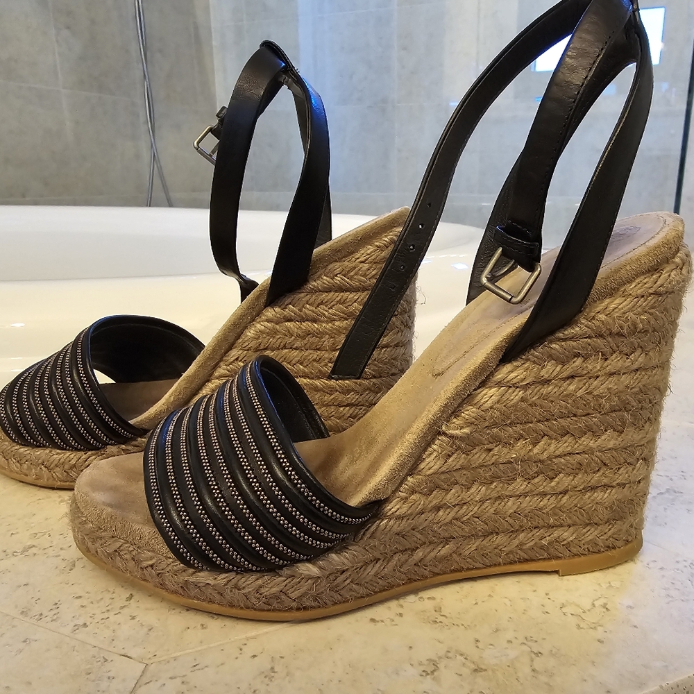 Brunello Cucinelli Leather Espadrilles